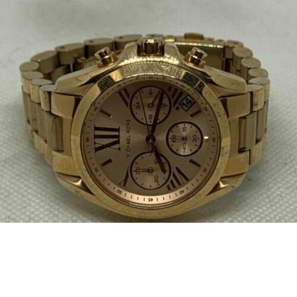 Michael Kors MK5799 Women's Watch Chronograph Rose Gold Analog 36mm Quartz B788 - Picture 5 of 9